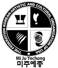 THE FEDERATION KOREAN-ARTISTIC AND CULTURAL ORGANIZATION OF USA MI JU YECHONG