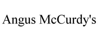 ANGUS MCCURDY'S