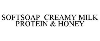 SOFTSOAP CREAMY MILK PROTEIN & HONEY
