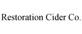 RESTORATION CIDER CO.