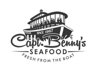 CAPT. BENNY'S SEAFOOD FRESH FROM THE BOAT SINCE 1967