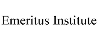 EMERITUS INSTITUTE