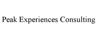 PEAK EXPERIENCES CONSULTING