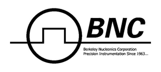 BNC BERKELEY NUCLEONICS CORPORATION PRECISION INSTRUMENTATION SINCE 1963...