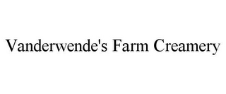 VANDERWENDE'S FARM CREAMERY