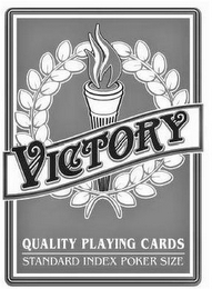 VICTORY QUALITY PLAYING CARDS STANDARD INDEX POKER SIZE