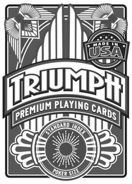 MADE IN USA TRIUMPH PREMIUM PLAYING CARDS STANDARD INDEX POKER SIZE