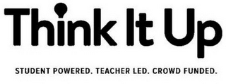 THINK IT UP STUDENT POWERED. TEACHER LED. CROWD FUNDED.