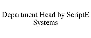 DEPARTMENT HEAD BY SCRIPTE SYSTEMS