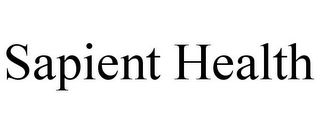 SAPIENT HEALTH