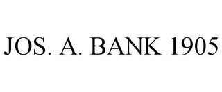 JOS. A. BANK 1905