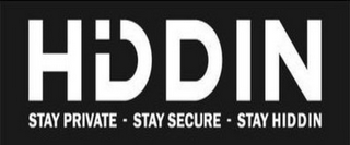 HIDDIN STAY PRIVATE - STAY SECURE - STAY HIDDIN