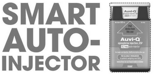 SMART AUTO-INJECTOR AUVI-Q EPINEPHRINE INJECTION, USP 0.3 MG AUTO-INJECTOR NDC 0024-5833-02 RX ONLY PULL DEVICE FROM THIS CASE FOR SINGLE-USE INJECTION.  REFILL PRESCRIPTION AFTER USE.  FOR ALLERGIC EMERGENCIES IN PATIENTS WEIGHING OVER 66 LB INSTRUCTIONS FOR USE FOUND INSIDE ON DEVICE FRONT