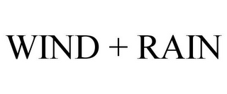 WIND + RAIN