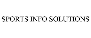 SPORTS INFO SOLUTIONS