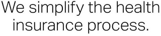 WE SIMPLIFY THE HEALTH INSURANCE PROCESS.