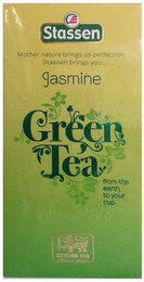 S STASSEN MOTHER NATURE BRINGS US PERFECTION, STASSEN BRINGS YOU. . . JASMINE GREEN TEA FROM THE EARTH TO YOUR CUP CEYLON TEA SYMBOL OF QUALITY