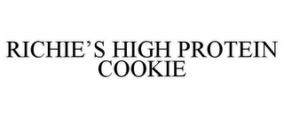 RICHIE'S HIGH PROTEIN COOKIE