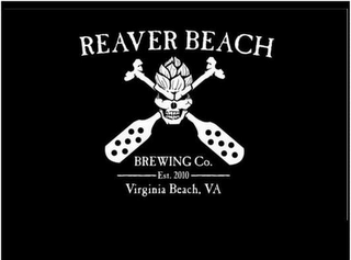 REAVER BEACH BREWING CO. EST. 2010 VIRGINIA BEACH, VA