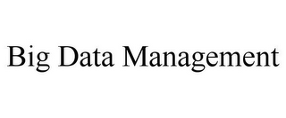 BIG DATA MANAGEMENT