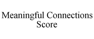 MEANINGFUL CONNECTIONS SCORE