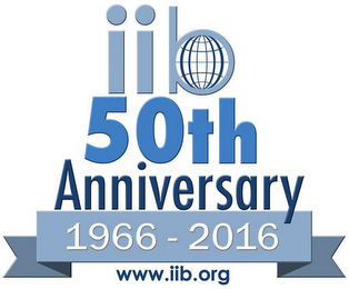 IIB 50TH ANNIVERSARY 1966-2016 WWW.IIB.ORG