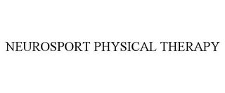 NEUROSPORT PHYSICAL THERAPY