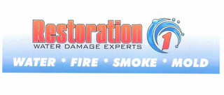 RESTORATION 1 WATER DAMAGE EXPERTS WATER  * FIRE * SMOKE * MOLD