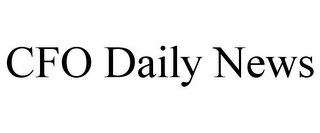 CFO DAILY NEWS