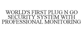 WORLD'S FIRST PLUG N GO SECURITY SYSTEM WITH PROFESSIONAL MONITORING