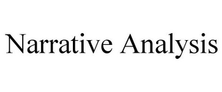 NARRATIVE ANALYSIS