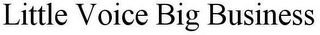 LITTLE VOICE BIG BUSINESS