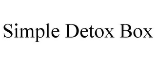 SIMPLE DETOX BOX