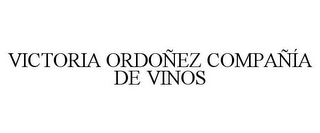 VICTORIA ORDOÑEZ COMPAÑÍA DE VINOS