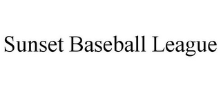 SUNSET BASEBALL LEAGUE