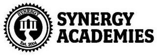 SYNERGY ACADEMIES SYNERGY EST. 2004