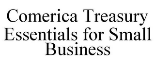 COMERICA TREASURY ESSENTIALS FOR SMALL BUSINESS