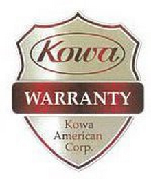 KOWA WARRANTY KOWA AMERICAN CORP.