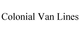 COLONIAL VAN LINES