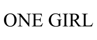 ONE GIRL