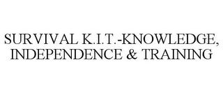 SURVIVAL K.I.T.-KNOWLEDGE, INDEPENDENCE & TRAINING