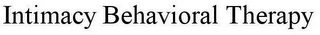 INTIMACY BEHAVIORAL THERAPY