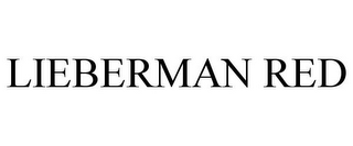 LIEBERMAN RED