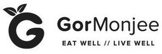 G GORMONJEE EAT WELL // LIVE WELL