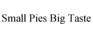 SMALL PIES BIG TASTE