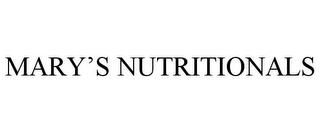 MARY'S NUTRITIONALS