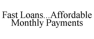 FAST LOANS...AFFORDABLE MONTHLY PAYMENTS