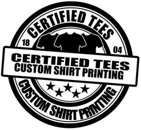 CERTIFIED TEES 18 04 CERTIFIED TEES CUSTOM SHIRT PRINTING CUSTOM SHIRT PRINTING