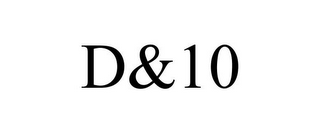 D&10