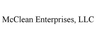 MCCLEAN ENTERPRISES, LLC